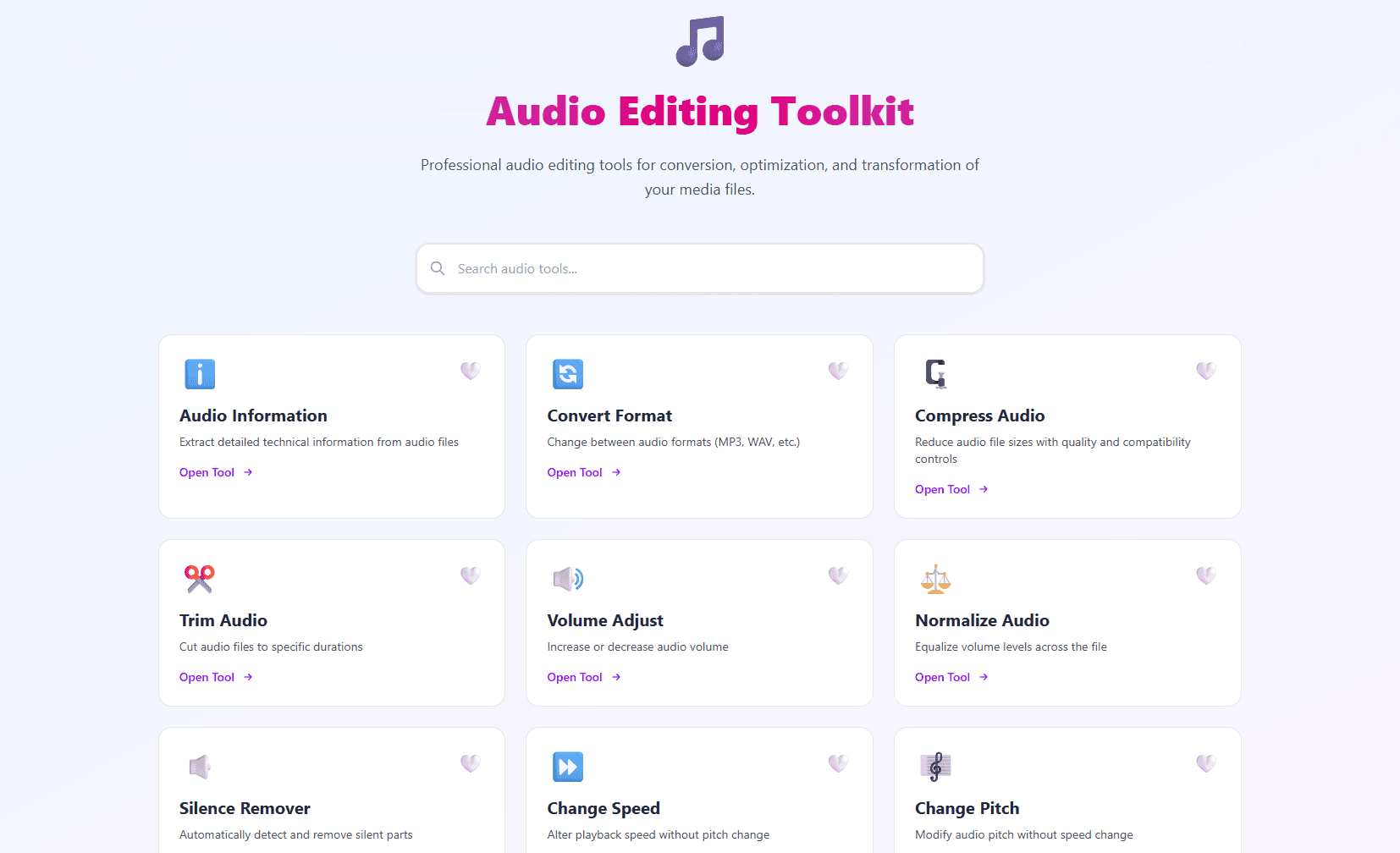 Audio Editing Toolkit