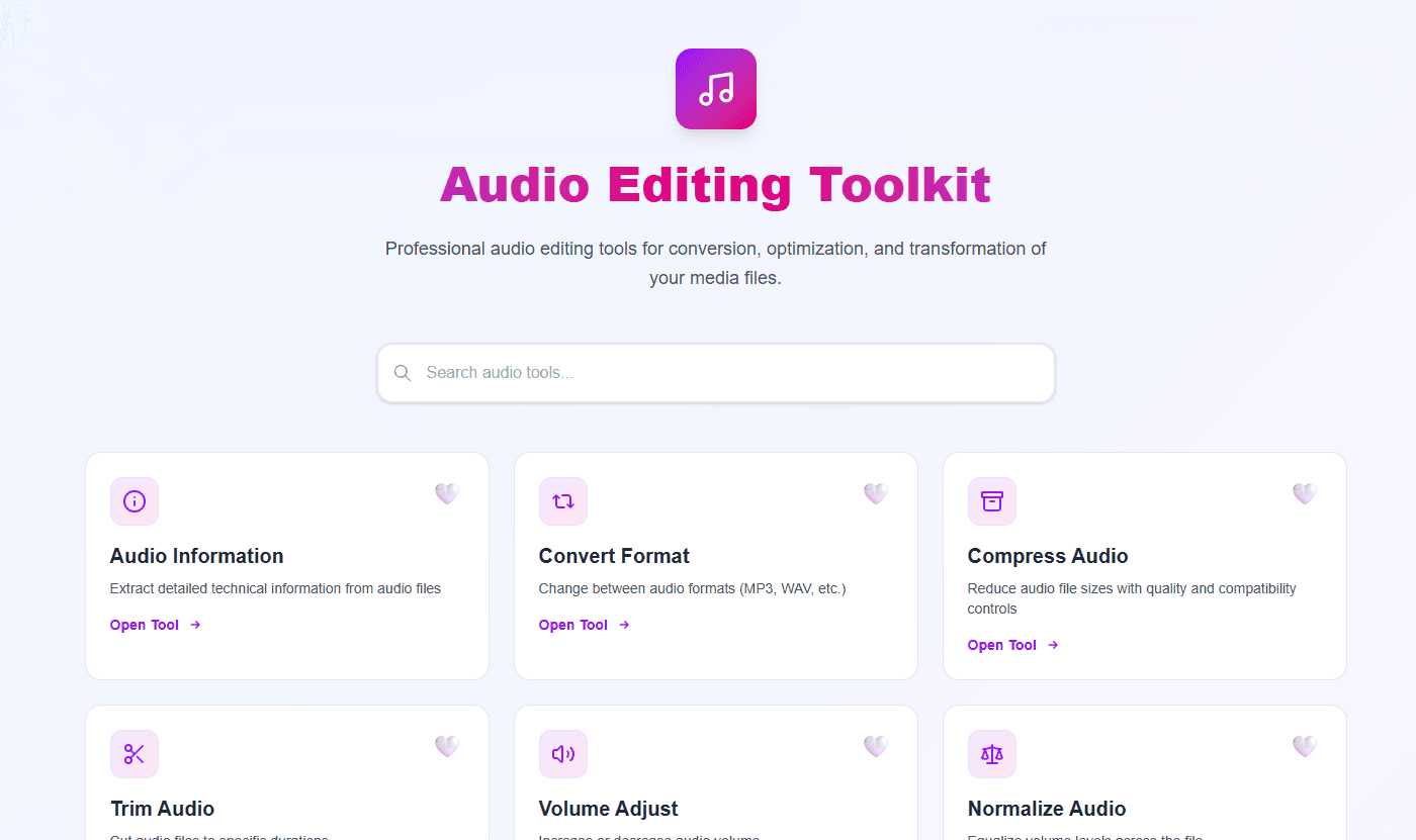 Audio Editing Toolkit