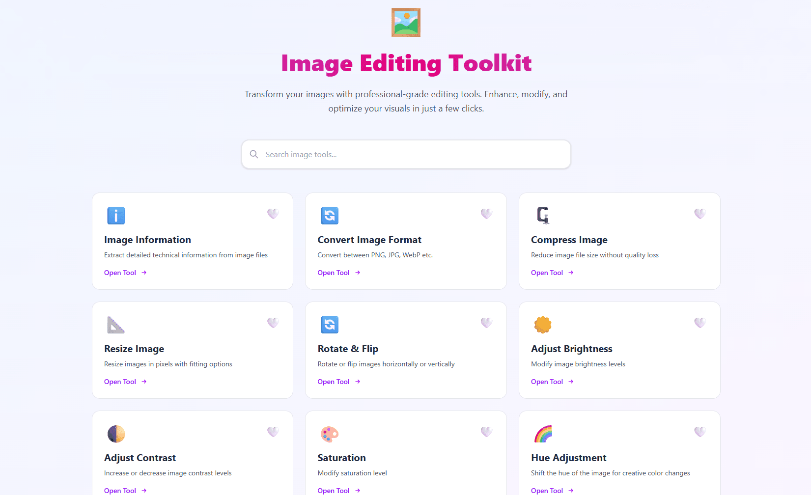 Image Editing Toolkit top