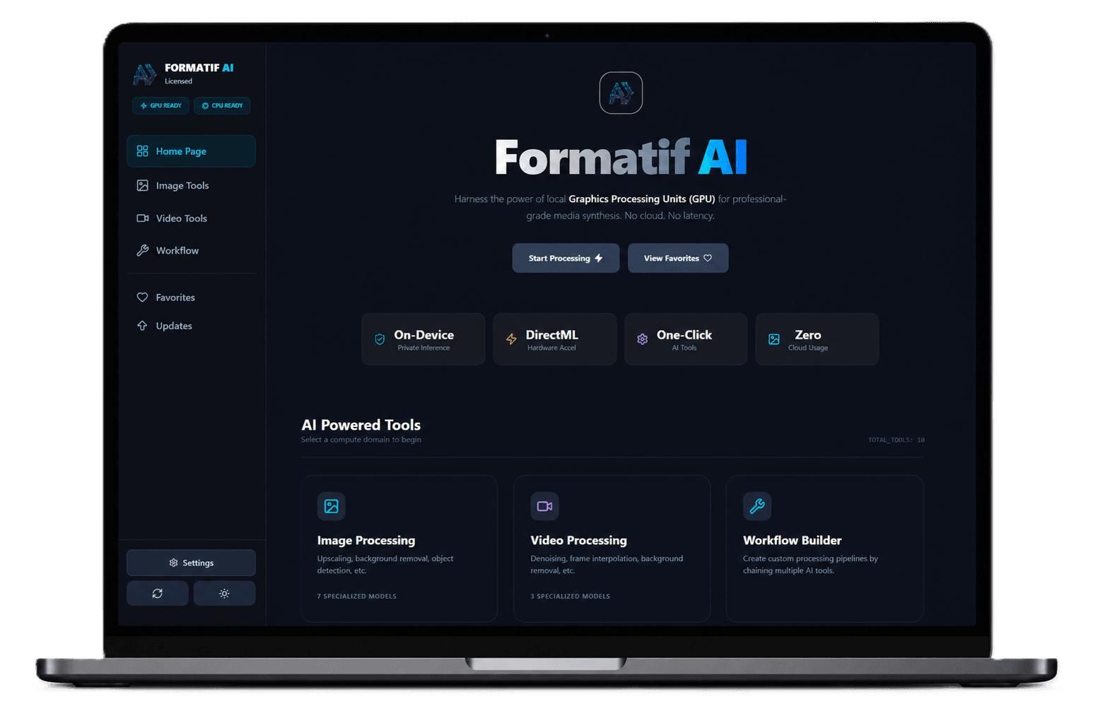 Formatif AI desktop interface on a laptop
