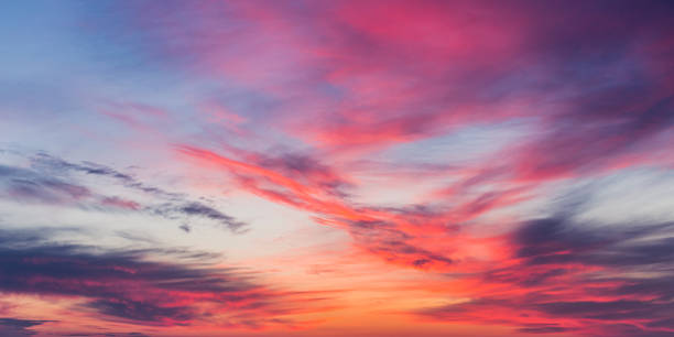 Sunset sky image used as the replacement sky